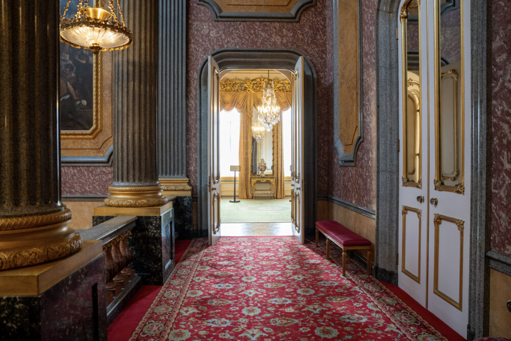 Interior view of Lancaster House, a historic diplomatic venue used for Global Network Programme events